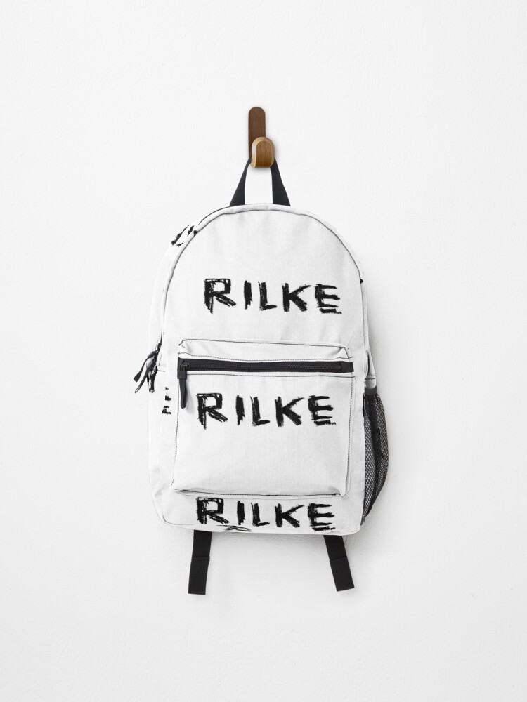Thumbnail 1 of 3, Backpack, Famous Poet: Rilke, Rainer Maria Rilke designed and sold by badlydrawnbabe.