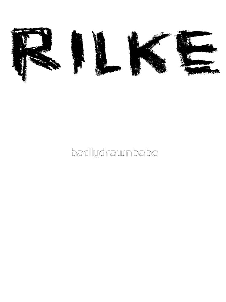 Thumbnail 4 of 4, Boxy T-Shirt, Famous Poet: Rilke, Rainer Maria Rilke designed and sold by badlydrawnbabe.