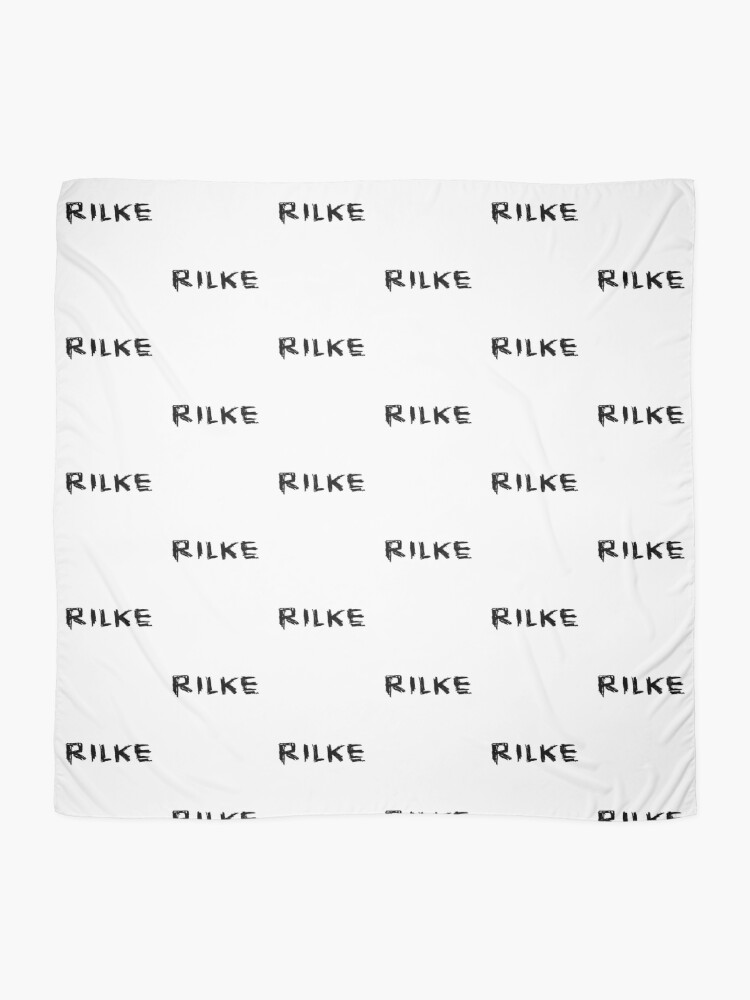 Thumbnail 2 of 3, Scarf, Famous Poet: Rilke, Rainer Maria Rilke designed and sold by badlydrawnbabe.