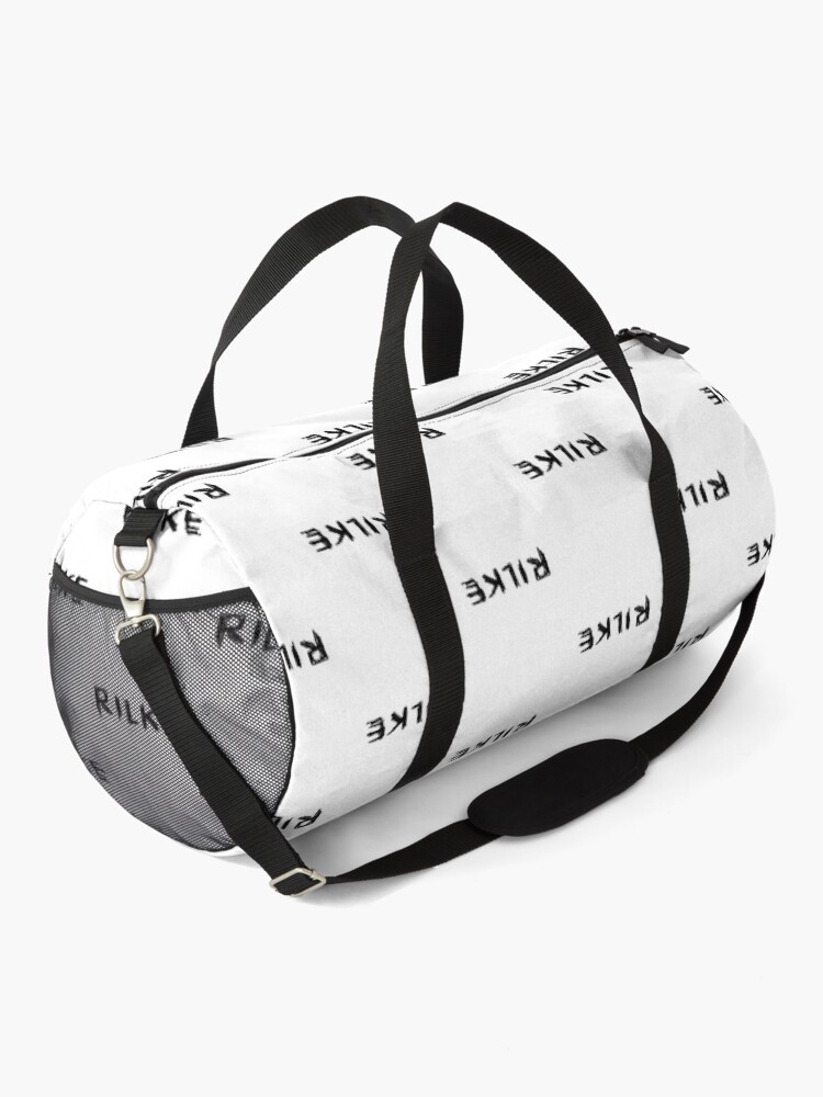 Thumbnail 2 of 3, Duffle Bag, Famous Poet: Rilke, Rainer Maria Rilke designed and sold by badlydrawnbabe.