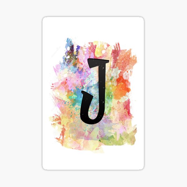 Item preview, Initial J Watercolour designed and sold by Mark Goodbrand.
