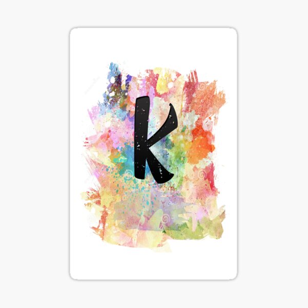 Item preview, Initial K Watercolour designed and sold by Mark Goodbrand.
