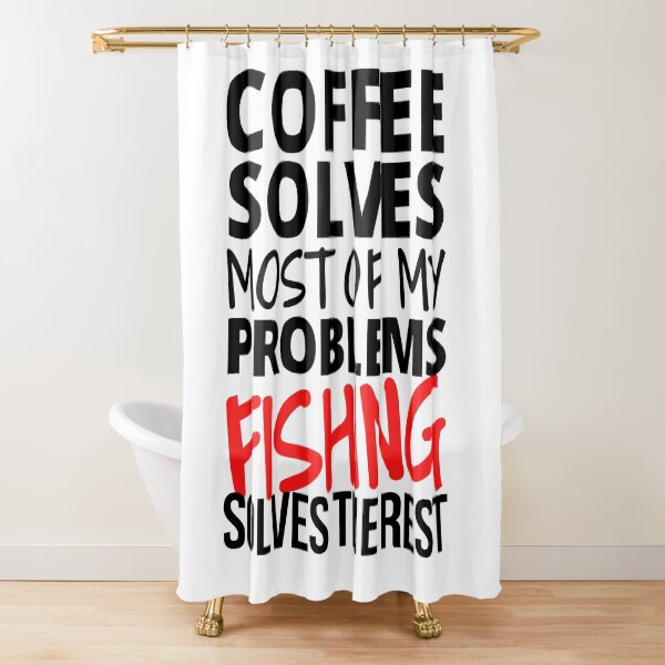 Item preview, Fishing: Coffee solves most of my problems designed and sold by TheGreenGoat.