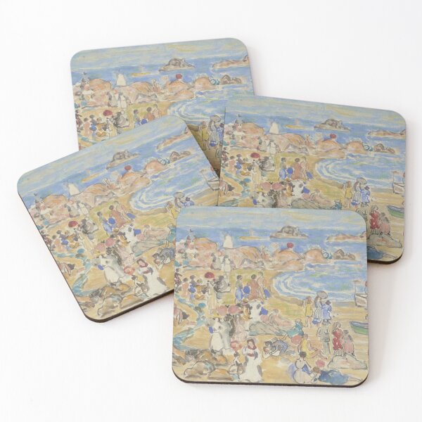 Item preview, View Along New England Coast by Maurice Brazil Prendergast - Vintage Art designed and sold by RickE.