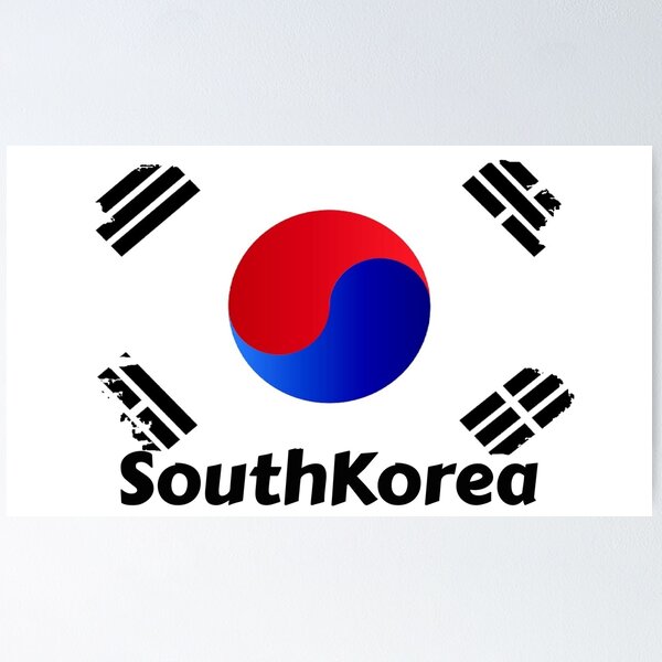 Item preview, SouthKorea Flag designed and sold by HopaHope.