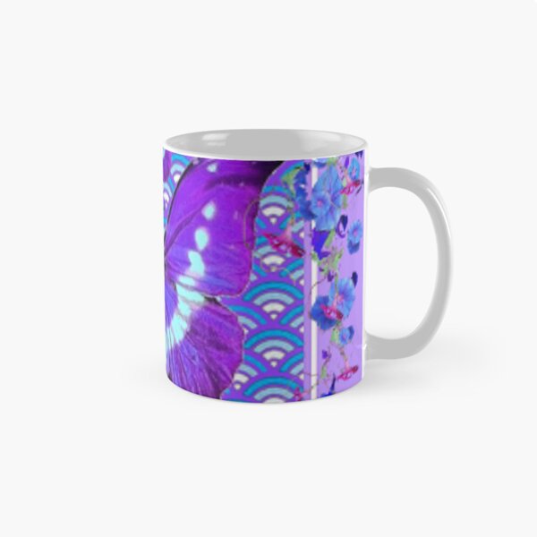 Item preview,   LILAC PURPLE BUTTERFLIES BLUE MORNING GLORIES  designed and sold by sharlesart.