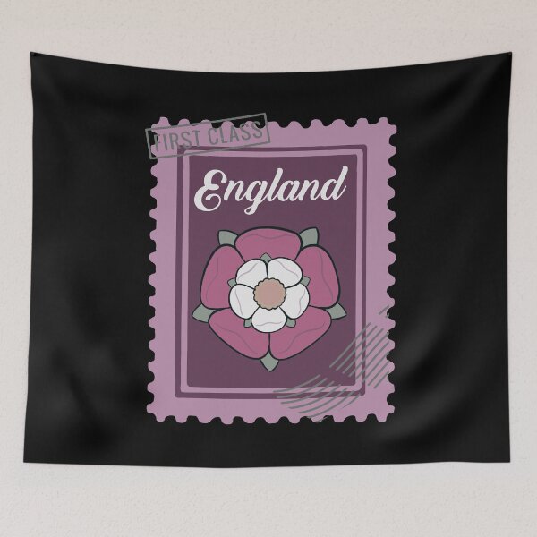 Item preview, Tudor Rose England Postage Stamp designed and sold by sunburstdesigns.