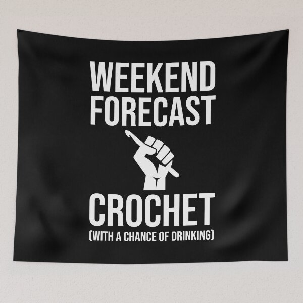 Item preview, Weekend Forecast - Crochet (With A Chance Of Drinking) designed and sold by Cat Lady Designs.
