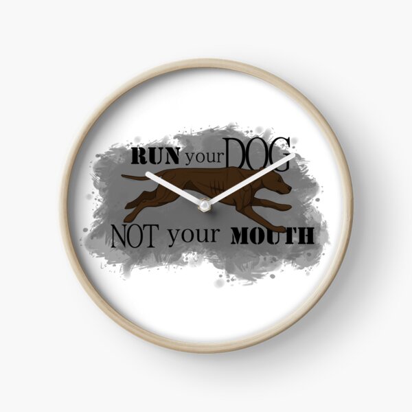 Item preview, Run Your Dog Not Your Mouth American Pit Bull Terrier Chocolate designed and sold by Miles J..