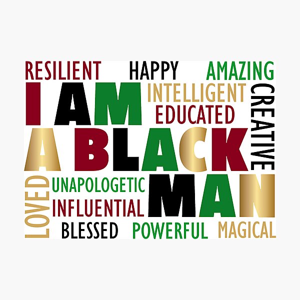 Item preview, I Am A Black Man designed and sold by Tae & Red Jackson.
