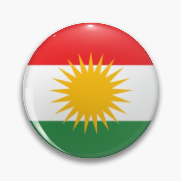 Kurdistan Flag 1" Button Badge Kurdish Flag Freedom Peace Independence nation 
