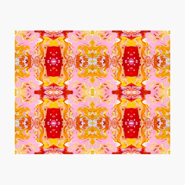 Item preview, Red, Pink, Orange, Yellow, and White Painting designed and sold by Creative-Voyage.