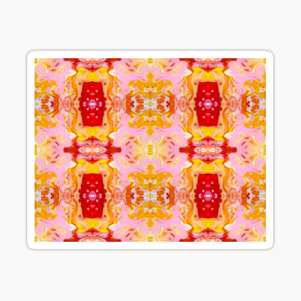 Item preview, Red, Pink, Orange, Yellow, and White Painting designed and sold by Creative-Voyage.