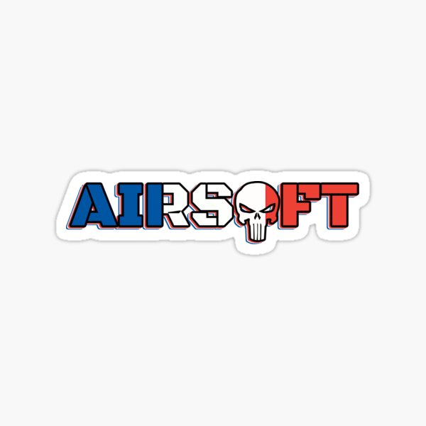 Airsoft france flag Pegatina