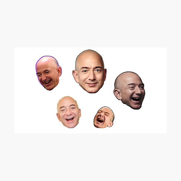 Item preview, Jeff Bezos Laughing Faces designed and sold by Rainfalling.