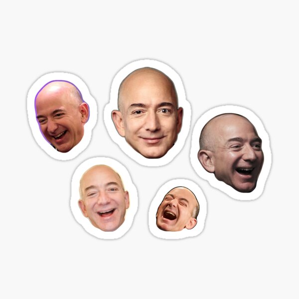 Item preview, Jeff Bezos Laughing Faces designed and sold by Rainfalling.