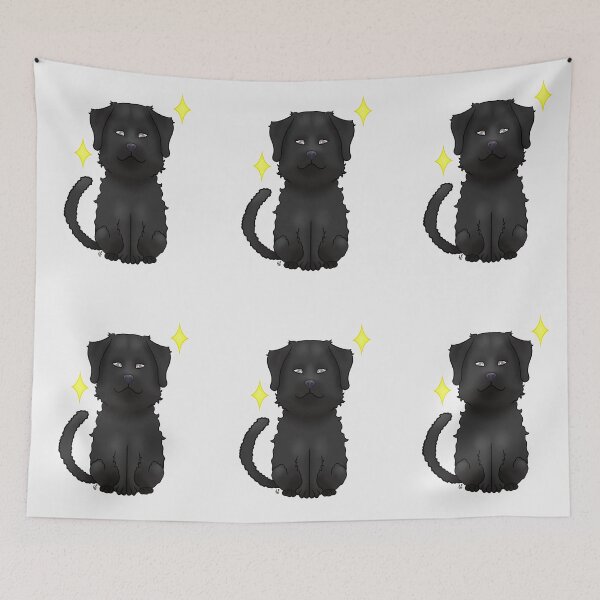Item preview, Black curly haired retriever designed and sold by LemonFur.
