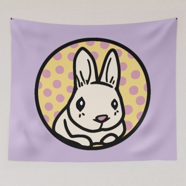 Item preview, Aesthetic Cute Easter Pet Rabbit Bunny on Aesthetic Moon designed and sold by wigobun.