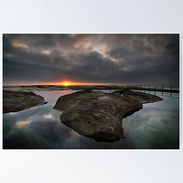 Item preview, North Curly Rock Pool at Dawn designed and sold by Brent Pearson.