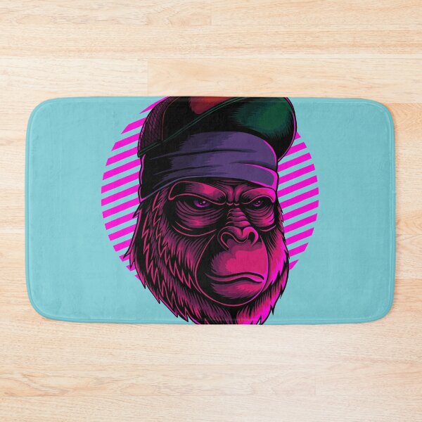Item preview, Cool Gorilla Head pink neon designed and sold by leen12 Art Designs Prints.