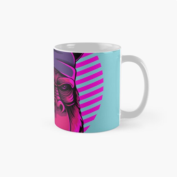 Artikelvorschau, Cooler Gorillakopf in Pink Neon entworfen und verkauft von leen12 Art Designs Prints.