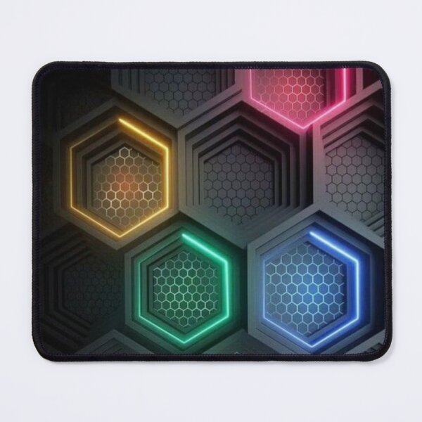 Item preview, Black and colored rectangles 3d art designed and sold by MusicSkateboard.