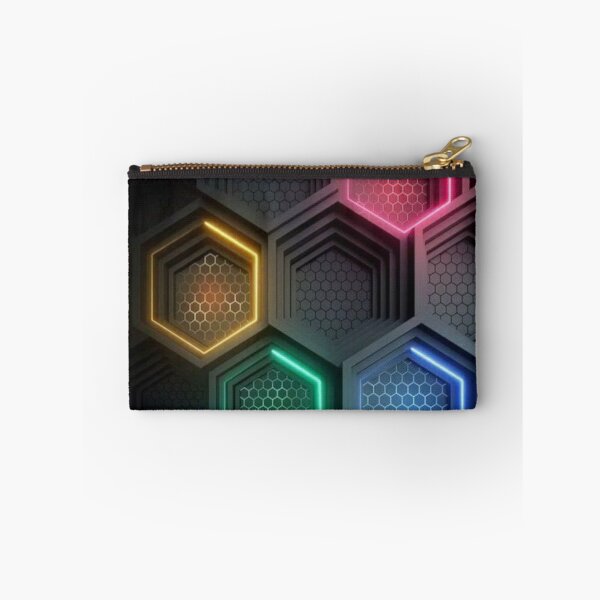Item preview, Black and colored rectangles 3d art designed and sold by MusicSkateboard.