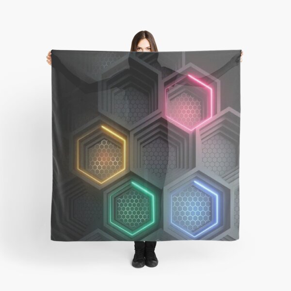 Item preview, Black and colored rectangles 3d art designed and sold by MusicSkateboard.