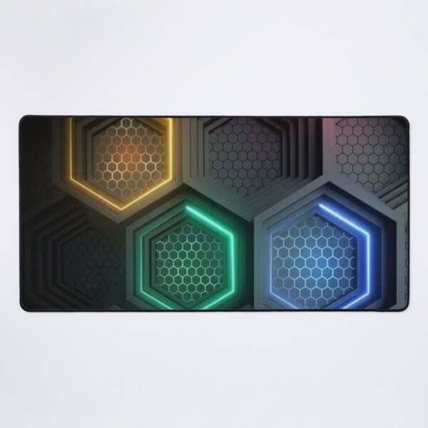 Item preview, Black and colored rectangles 3d art designed and sold by MusicSkateboard.
