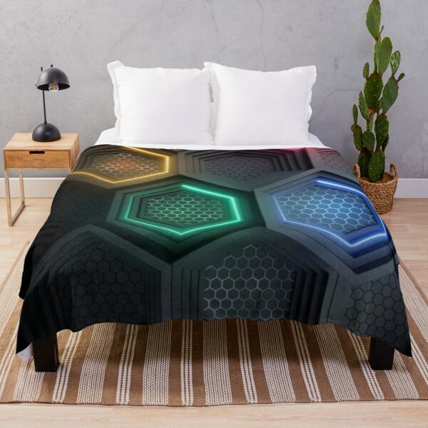 Item preview, Black and colored rectangles 3d art designed and sold by MusicSkateboard.