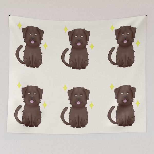 Item preview, Curly-haired retriever liver designed and sold by LemonFur.