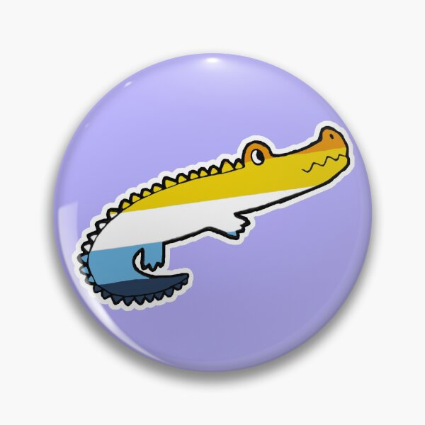 Item preview, aroace crocodile designed and sold by D0NN13D1N0.