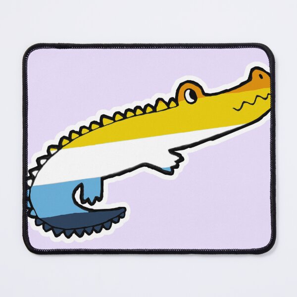 Item preview, aroace crocodile designed and sold by D0NN13D1N0.