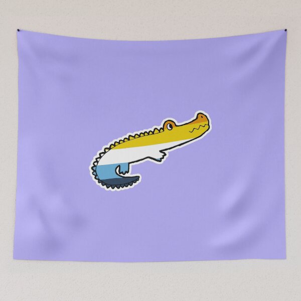 Item preview, aroace crocodile designed and sold by D0NN13D1N0.