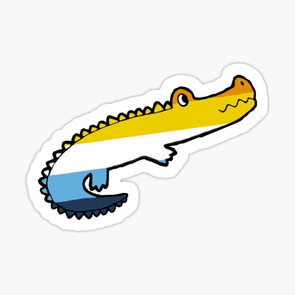 Item preview, aroace crocodile designed and sold by D0NN13D1N0.