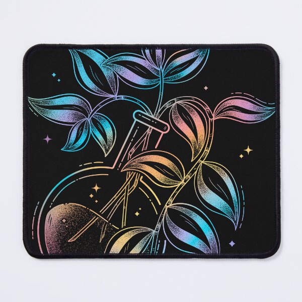 Hollow lines Tradescantia Mouse Pad