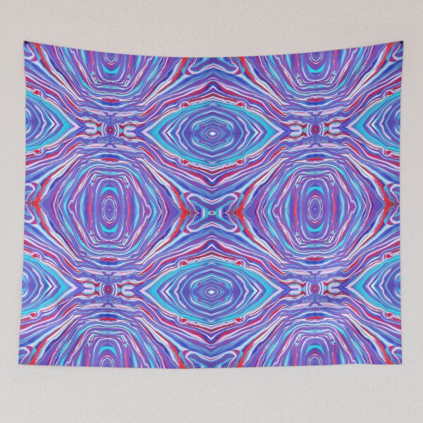 Item preview, Purple, Blue, Turquoise, Red, Pink, and White Painting designed and sold by Creative-Voyage.