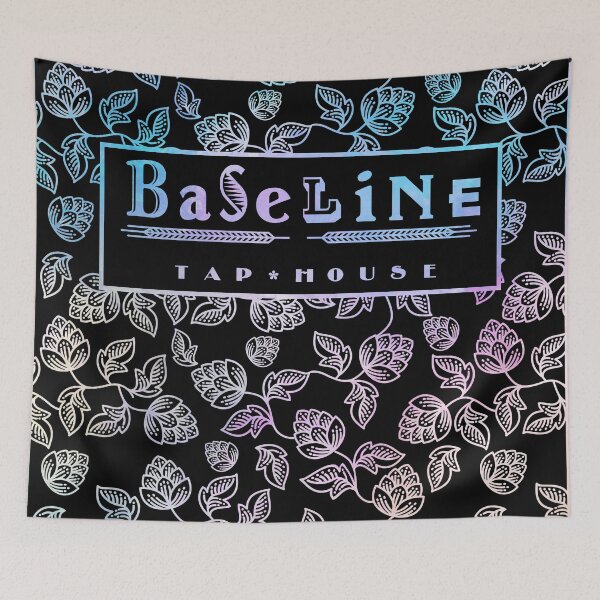 Item preview, Colorful Baseline Tap House Hops Pattern designed and sold by FandomTrading.