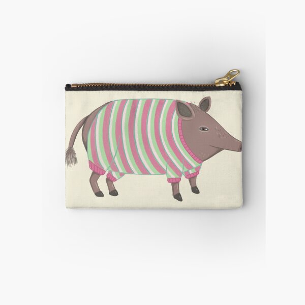 Item preview, Wild boar wearing striped sweater - pig fashion designed and sold by spiralforest.