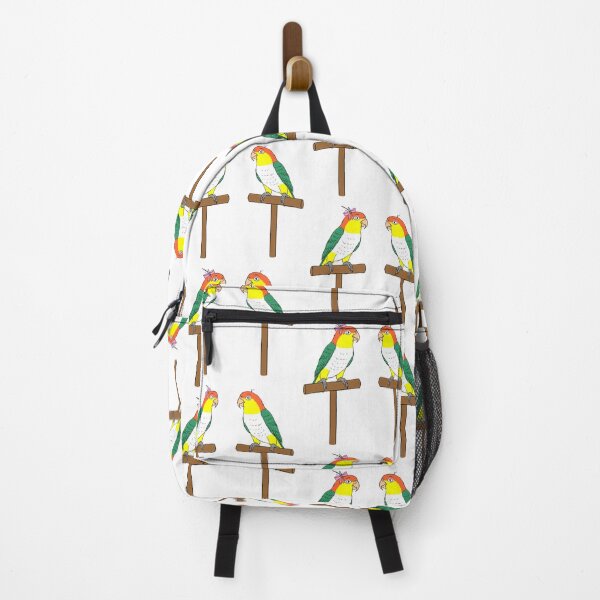 Item preview, Crazy Bird Man with White Bellied Caiques designed and sold by Laughing Parrot Studio.