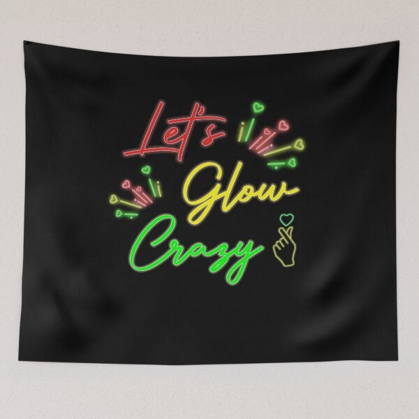 Item preview, Let's Glow Crazy retro colorful party  designed and sold by damone7.