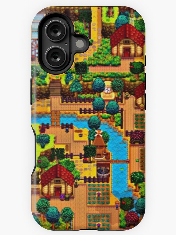 Aperçu 1 sur 4. Coque iPhone avec l'œuvre Carte de la vallée de Stardew créée et vendue par Carinamay.
