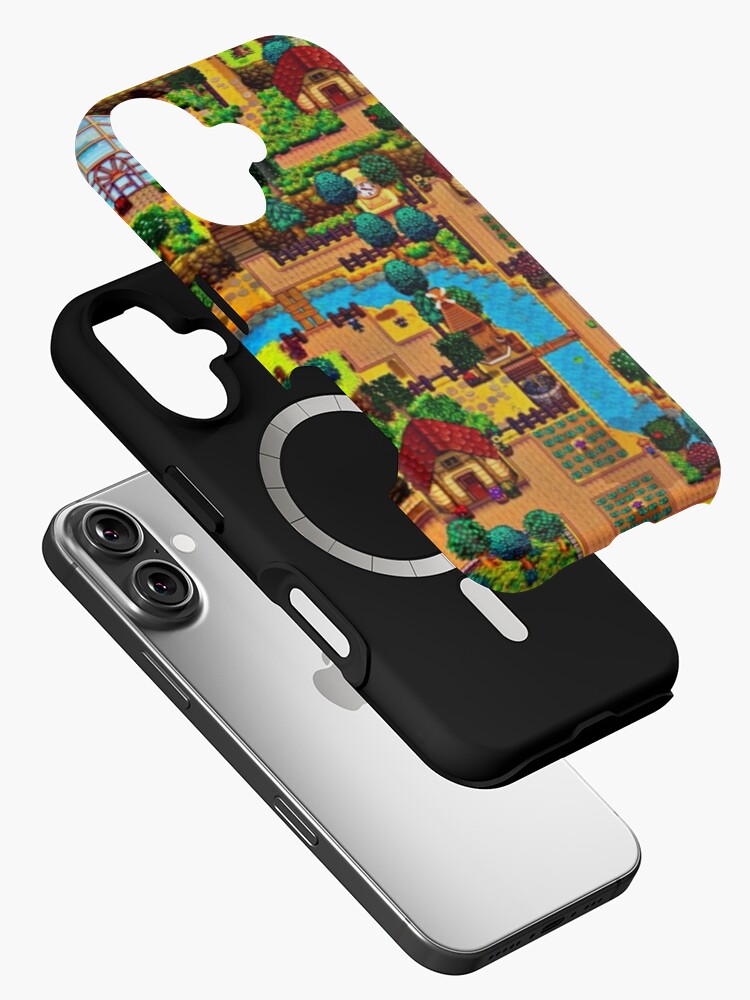 Aperçu 2 sur 4. Coque iPhone avec l'œuvre Carte de la vallée de Stardew créée et vendue par Carinamay.