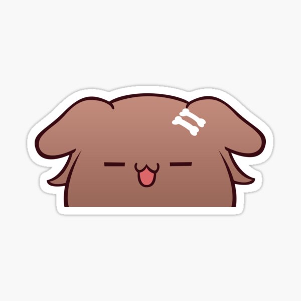 Korone Pleased Furball Doggo Sticker