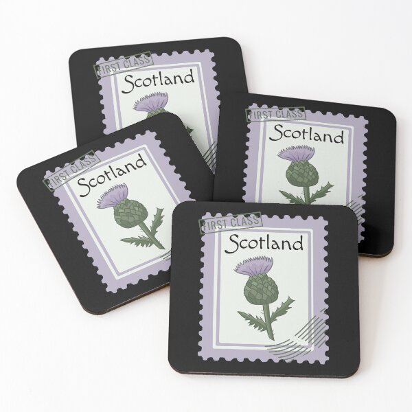Item preview, Scotland Thistle Flower Postage Stamp designed and sold by sunburstdesigns.