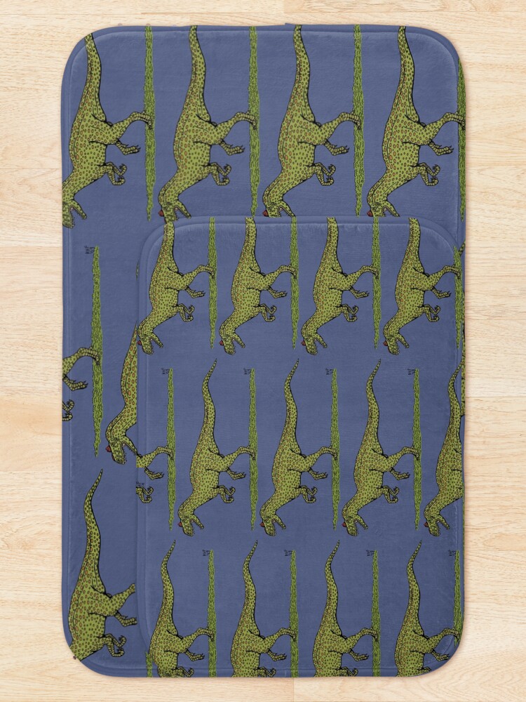 Thumbnail 5 of 6, Bath Mat, Allosaurus designed and sold by RHFay.