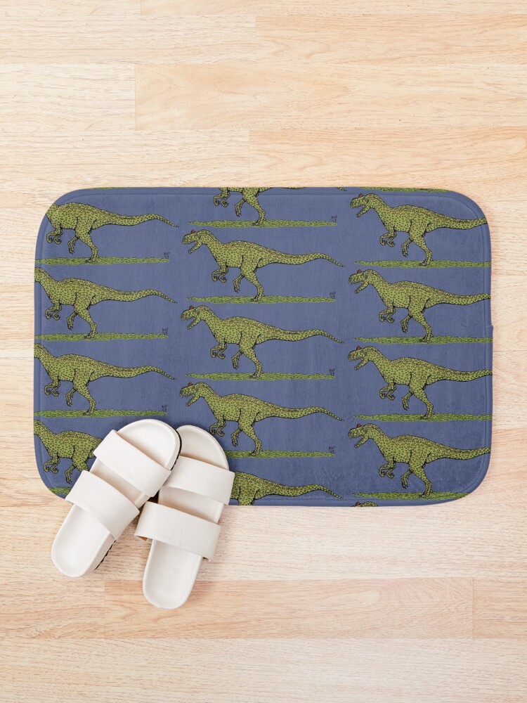 Thumbnail 1 of 6, Bath Mat, Allosaurus designed and sold by RHFay.