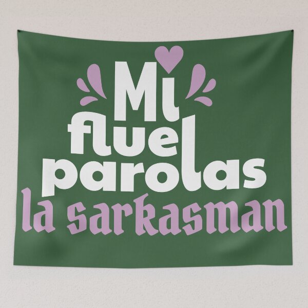 Item preview, Mi flue parolas la sarkasman designed and sold by Zebastjan Johanzen.