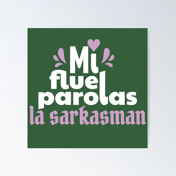 Item preview, Mi flue parolas la sarkasman designed and sold by Zebastjan Johanzen.
