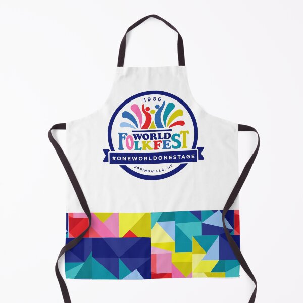 Item preview, WFF Badge wide color bottom designed and sold by WorldFolkfest.
